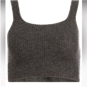 NWT Everlane Women’s Charcoal Knit Crop Top S